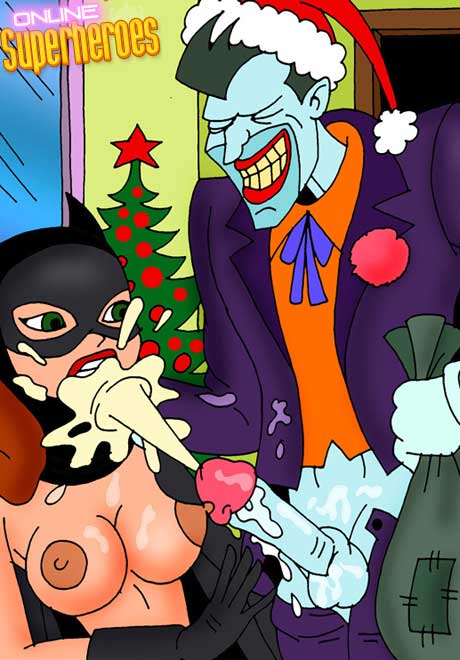 Hot nude superheroes : Santa Joker XXX